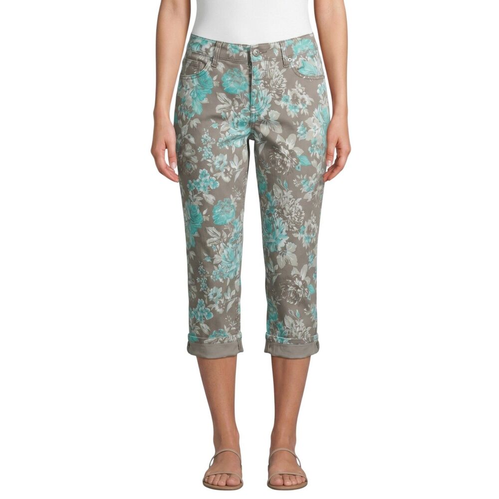 Bandolino Mandie Capri Colorful Pants  Size 8